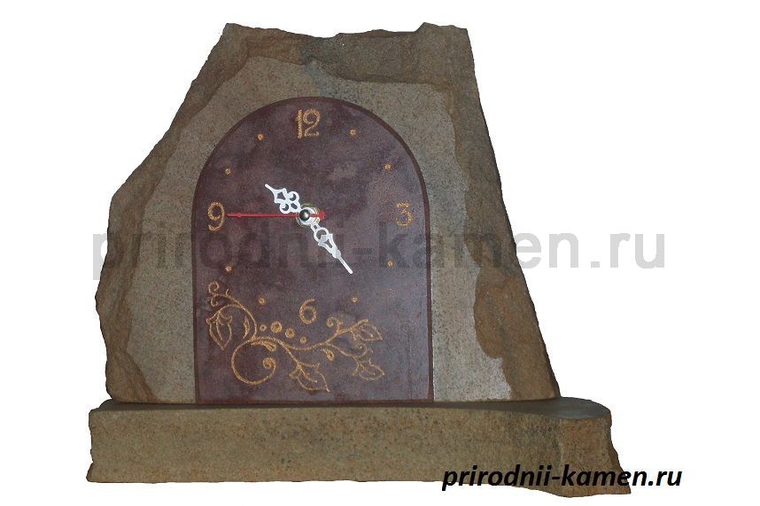Часы каминные из камня