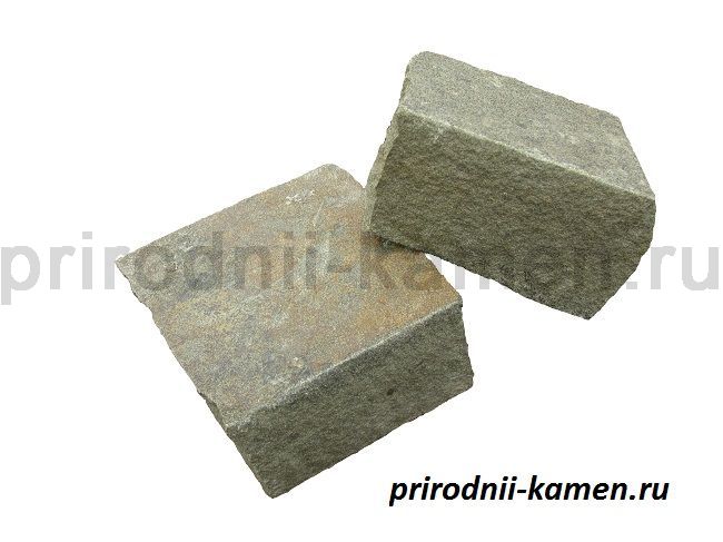 Колотый камень серо зелёный 10х10х5 см